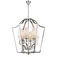 люстра presidential 6 от delight collection белая/никель в Иркутске