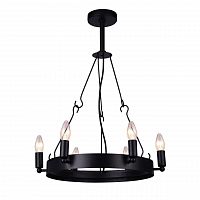 дизайнерская подвесная люстра arte lamp bastiglia a8811sp-6bk черная в Иркутске