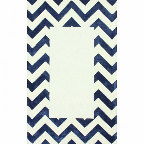 ковер zig zag синий с квадратом 160х230 в Иркутске