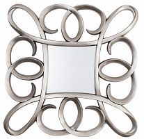 зеркало серебряное квадратное в фигурной раме silver swirl frame от rvastley в Иркутске