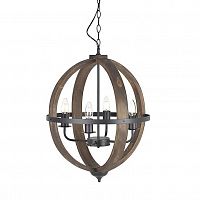 люстра на 4 рожка коричневого цвета в Иркутске