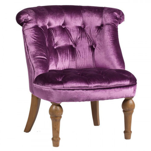 кресло sophie tufted slipper chair сиреневое в Иркутске