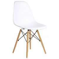 стул деревянный pc-015 белый (eames style) в Иркутске