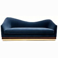 диван hughes sofa прямой синий в Иркутске