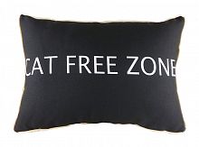 подушка с надписью cat free zone в Иркутске