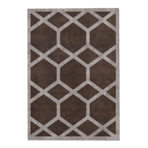 ковер ashton cocoa 120x170 коричневый в Иркутске