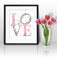 постер love а4 в Иркутске