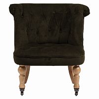 кресло amelie french country chair серо-коричневое в Иркутске