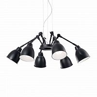 подвесная люстра ideal lux newton sp6 nero в Иркутске