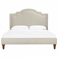 кровать двуспальная 160х200 бежевая cassis upholstered в Иркутске