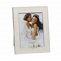 фоторамка из белого акрила с жемчугом 17,6х1,5х22,6 в Иркутске
