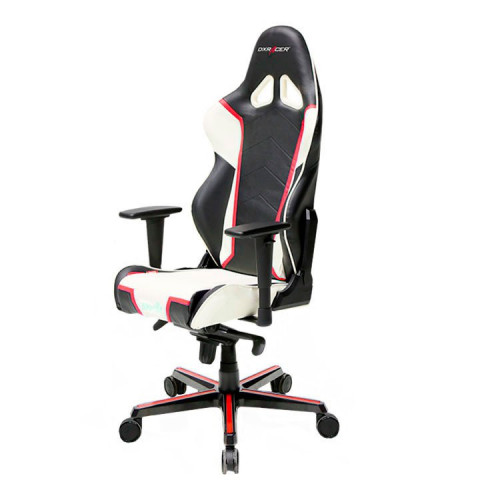 кресло геймерское dxracer racing черно-бело-красное в Иркутске