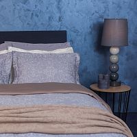 комплект постельного белья decoflux сатин евро versaille grey в Иркутске