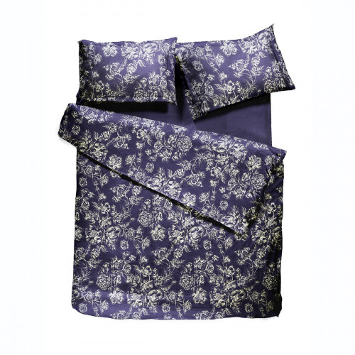 комплект постельного белья decoflux сатин евро peony indigo в Иркутске