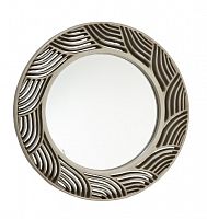 зеркало круглое серебряное в резной раме fiore в Иркутске