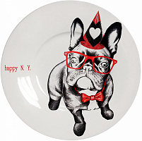 тарелка новогодний щенок. №1 160мм в Иркутске