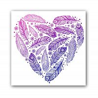 постер heart а3 (фиолетовый) в Иркутске