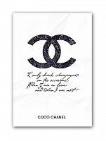 постер drink champagne. coco chanel а3 в Иркутске