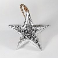 игрушка на елку звезда серебряная snow star, 15х15х2,5 см в Иркутске