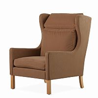 кресло wingback коричневый в Иркутске