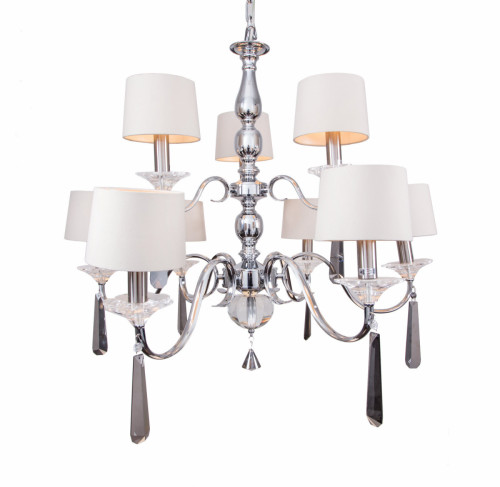 люстра nickel and black crystal хром в Иркутске