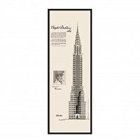 постер chrysler building черный в Иркутске