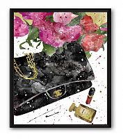 постер сумка чёрная chanel а4 в Иркутске