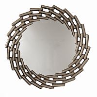 зеркало большое круглое в витой раме silver leaf в Иркутске