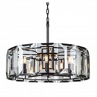 люстра harlow round d75 черное основание, прозрачное стекло в Иркутске