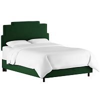 кровать двуспальная 180х200 зеленая paxton emerald velvet в Иркутске