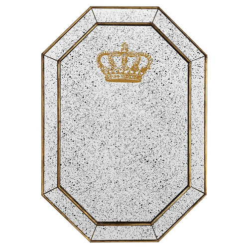 зеркало состаренное восьмиугольное с короной crown в Иркутске