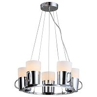 подвесная люстра arte lamp brooklyn a9484sp-5cc хром в Иркутске