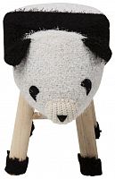 kare design пуф panda, коллекция "панда" 40*35*27, полиэстер, полиуретан, сосна, белый в Иркутске