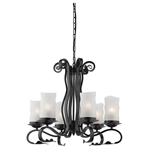 подвесная люстра arte lamp scroll a7915lm-6bk в Иркутске