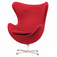 кресло egg chair красное в Иркутске