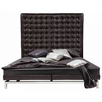 кровать двуспальная 180х200 коричневая из экокожи boss bed в Иркутске