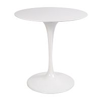 стол eero saarinen style tulip table top mdf d70 глянцевый белый в Иркутске