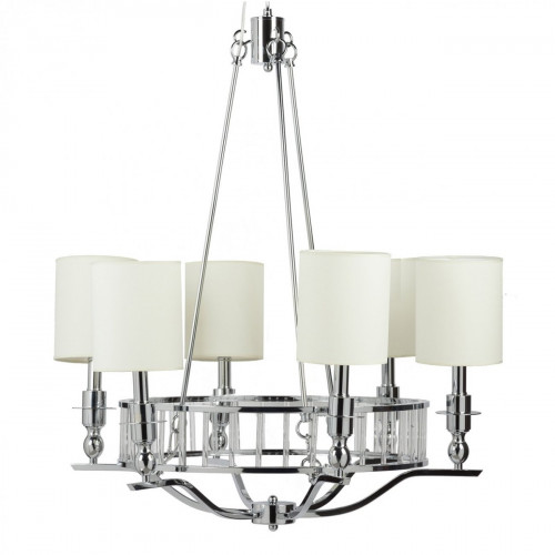 люстра easton light chandelier хром, бежевая в Иркутске