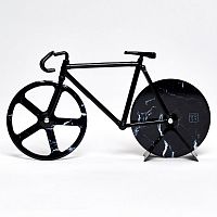 нож для пиццы из нержавеющей стали the fixie, черный мрамор в Иркутске