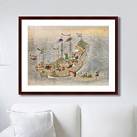 картина: scenes of traders in nagasaki, 1750г. в Иркутске