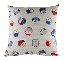 подушка с принтом owl print blue в Иркутске