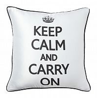 подушка с надписью keep calm and carry on в Иркутске