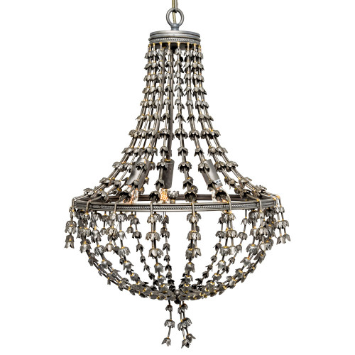 люстра «адела» темное серебро с золотистыми деталями в Иркутске