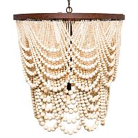 люстра «вандербилт» бусины из древесины нанизанные на нити в Иркутске