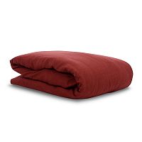 пододеяльник изо льна бордового цвета essential 200х200 в Иркутске