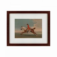 картина: chestnut racehorse exercised by a trainer, 1730 в Иркутске