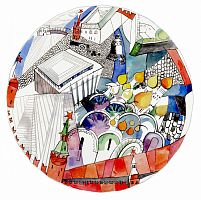 тарелка сувенирная кремль в Иркутске
