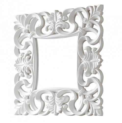 зеркало белое квадратное в резной раме regalo в Иркутске