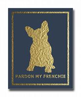 постер french dog на синем фоне a3 в Иркутске