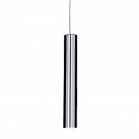 подвесной светодиодный светильник ideal lux ultrathin sp1 small round cromo в Иркутске